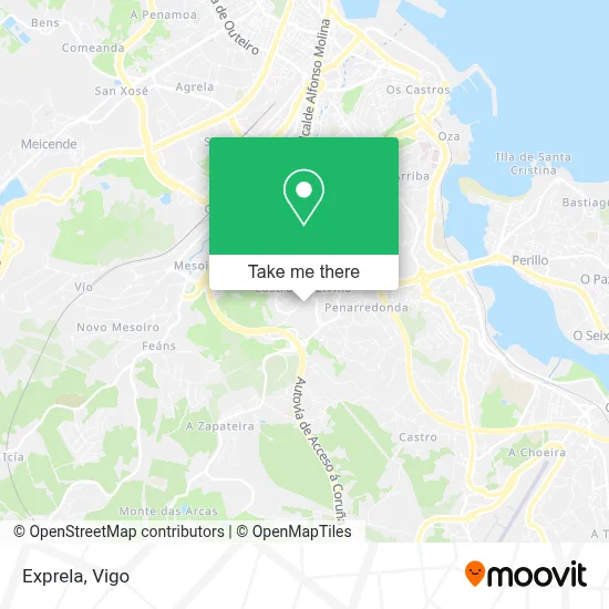 mapa Exprela