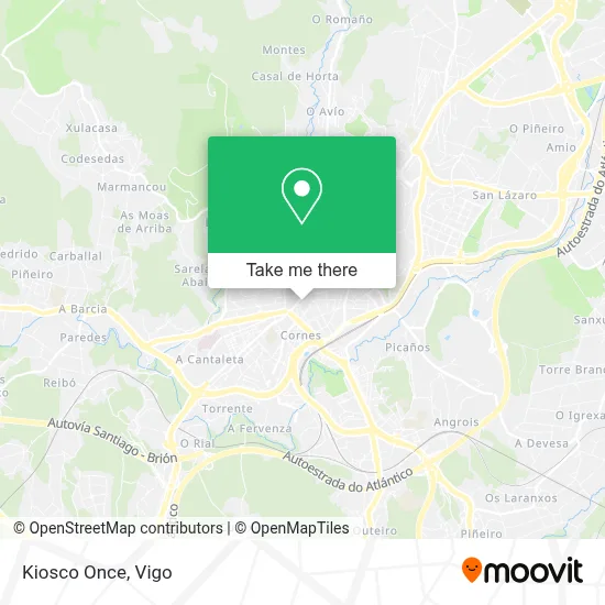 Kiosco Once map