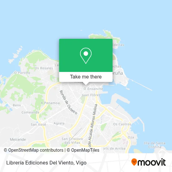 Librería Ediciones Del Viento map