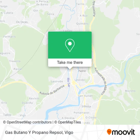 Gas Butano Y Propano Repsol map