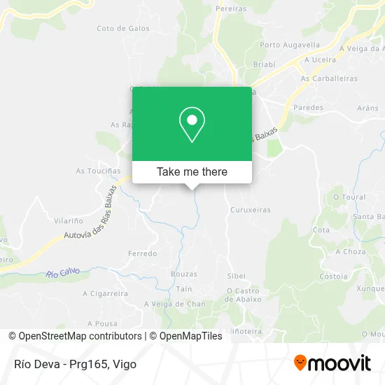 Río Deva - Prg165 map