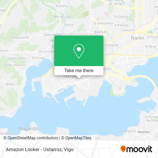 Amazon Locker - Ustarroz map