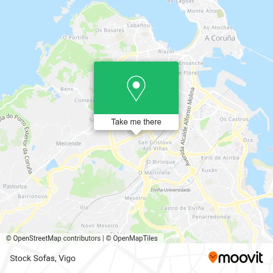 Stock Sofas map