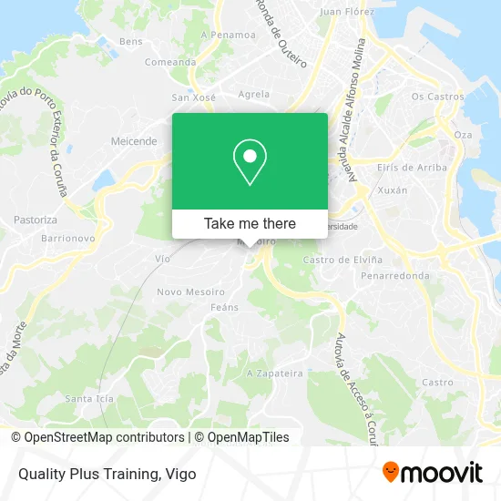 Quality Plus Training map