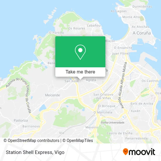 Station Shell Express map