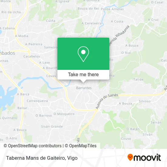 Taberna Mans de Gaiteiro map