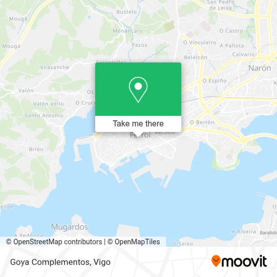 Goya Complementos map