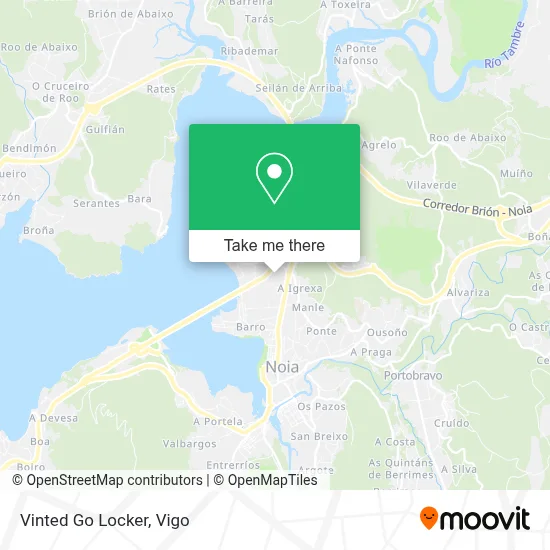 Vinted Go Locker map