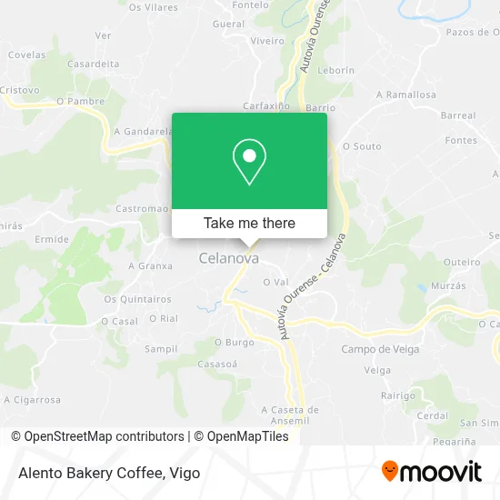 Alento Bakery Coffee map