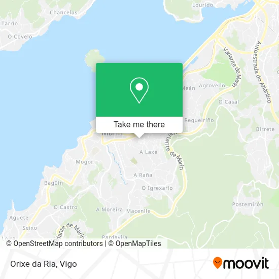 Orixe da Ria map