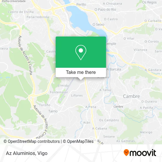 Az Aluminios map