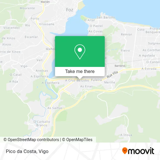 Pico da Costa map