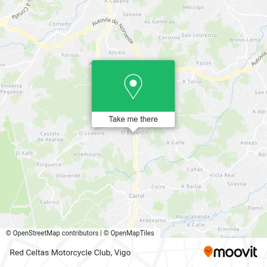 Red Celtas Motorcycle Club map
