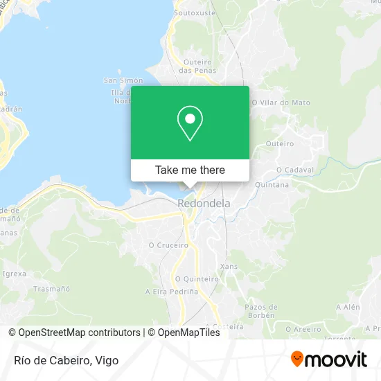 Río de Cabeiro map