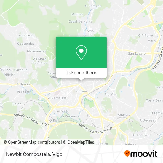 Newbit Compostela map
