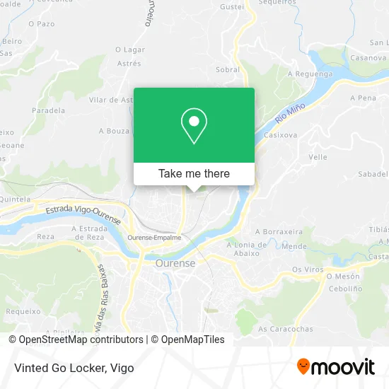 Vinted Go Locker map