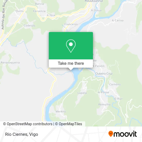 Río Ciernes map