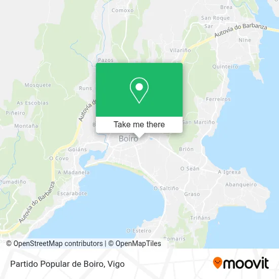 Partido Popular de Boiro map