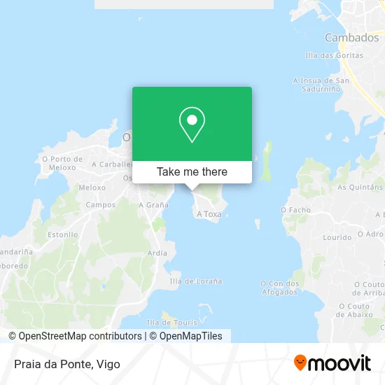 Praia da Ponte map