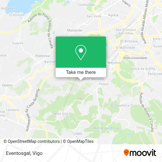 Eventosgal map