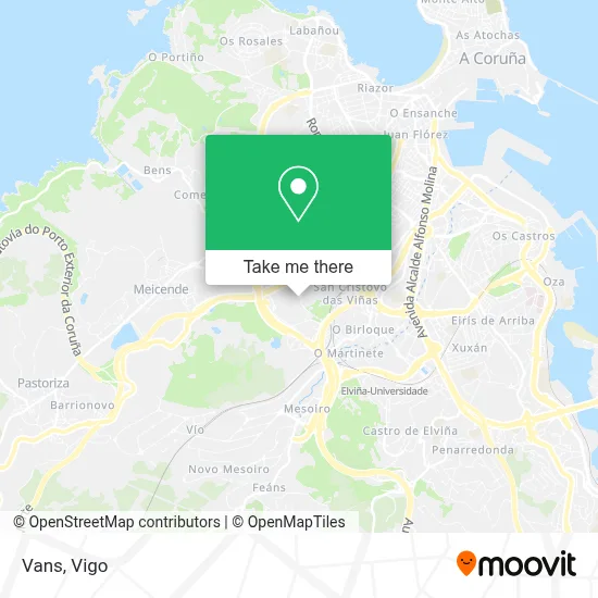 Vans map
