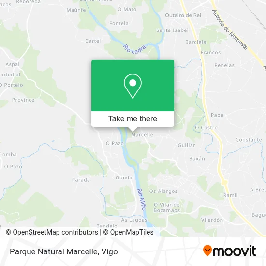 Parque Natural Marcelle map