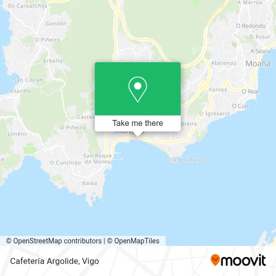 Cafetería Argolide map