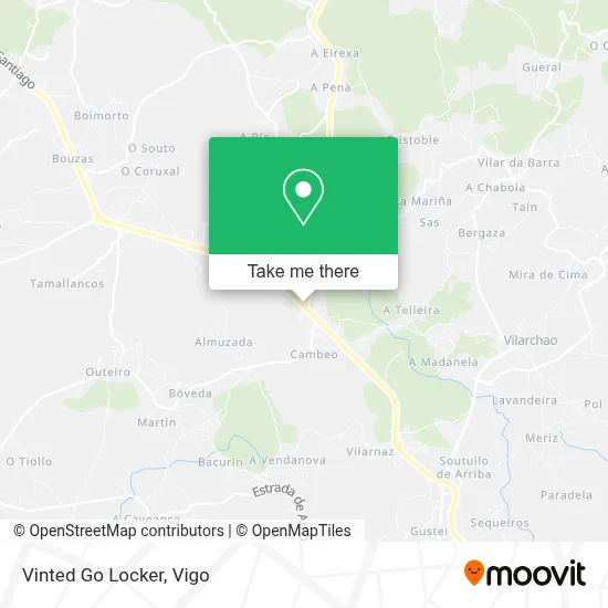 Vinted Go Locker map