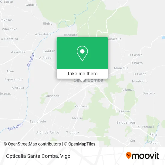 Opticalia Santa Comba map