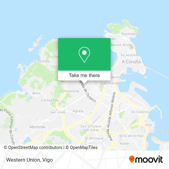 Western Union map
