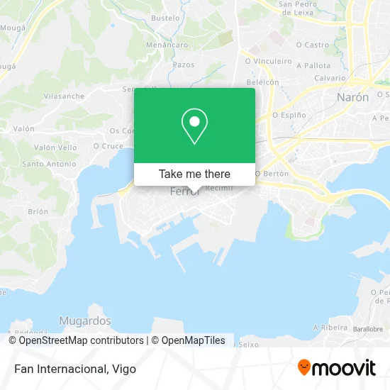 Fan Internacional map