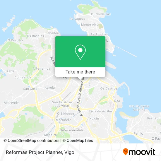 Reformas Project Planner map