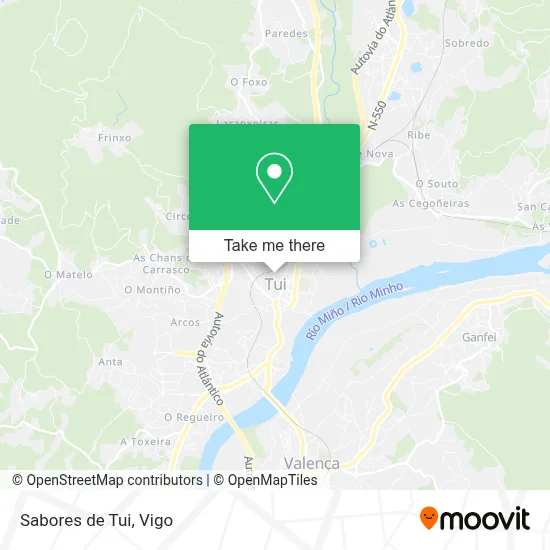 Sabores de Tui map