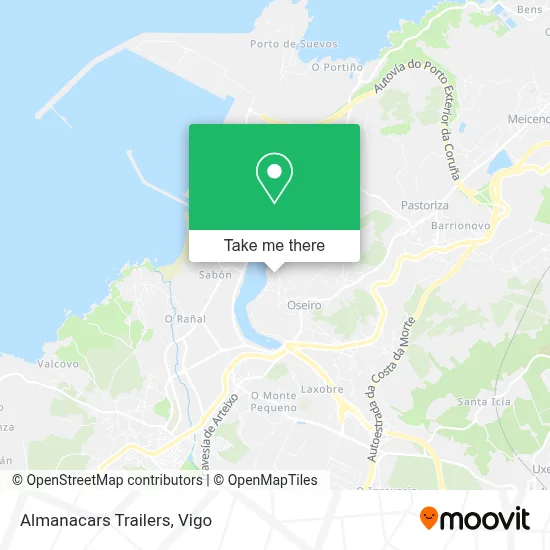Almanacars Trailers map