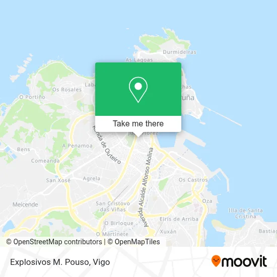 Explosivos M. Pouso map