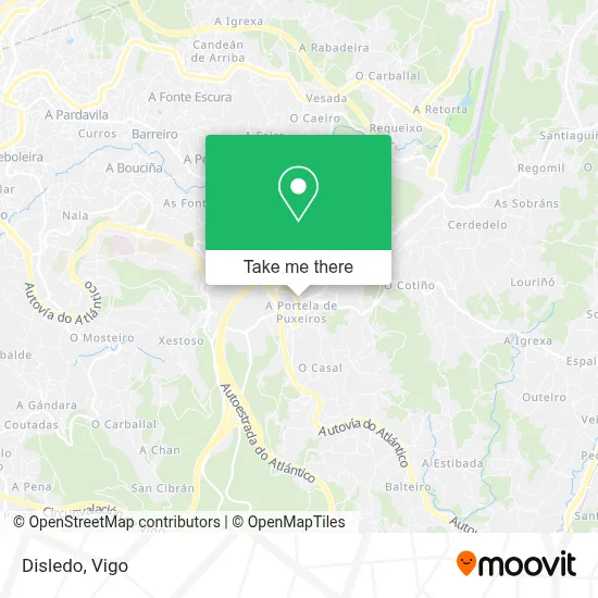Disledo map