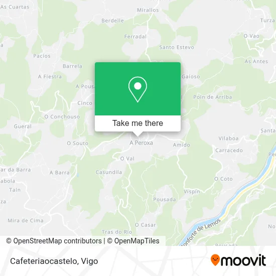Cafeteriaocastelo map