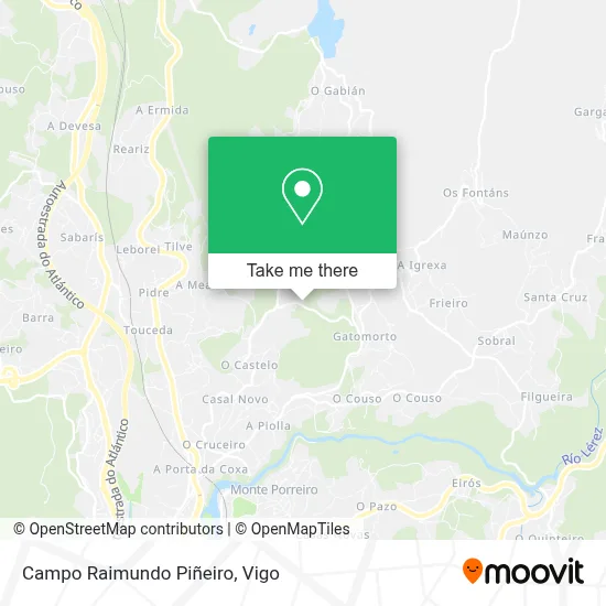 Campo Raimundo Piñeiro map