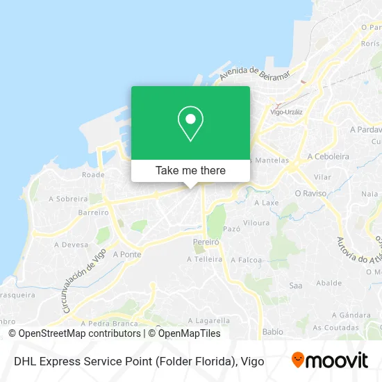 DHL Express Service Point (Folder Florida) map