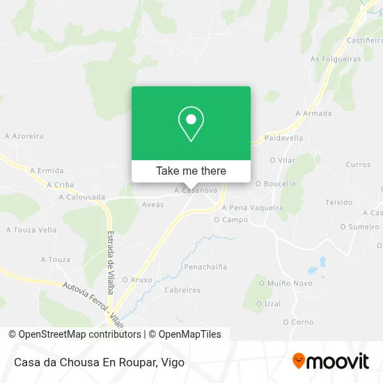Casa da Chousa En Roupar map