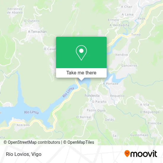 Río Lovios map