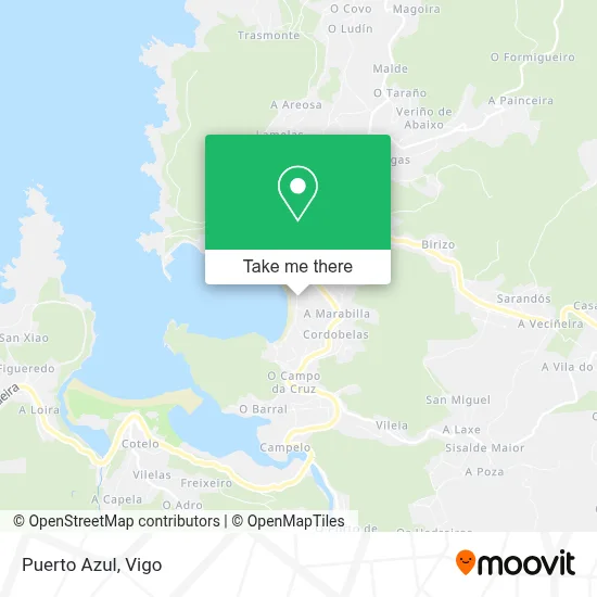 Puerto Azul map