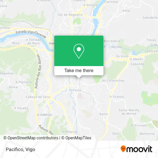 Pacífico map