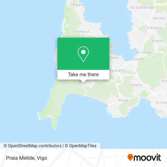 Praia Melide map