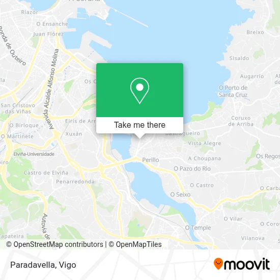 Paradavella map