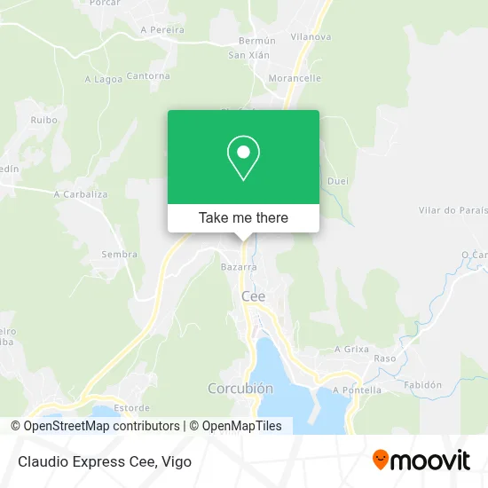 Claudio Express Cee map