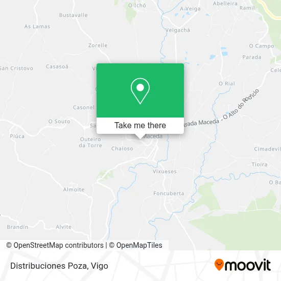 Distribuciones Poza map