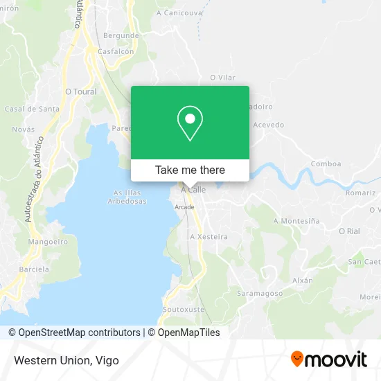 Western Union map