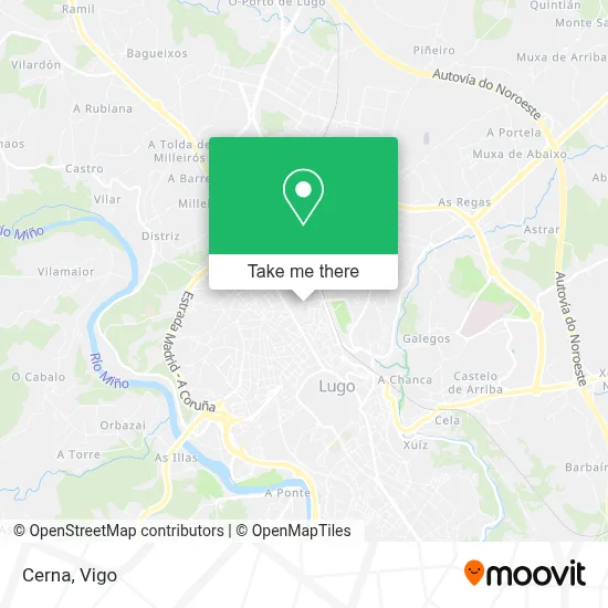 Cerna map