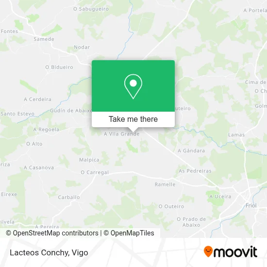 Lacteos Conchy map